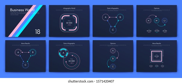 Big set of infographics elements. EPS10. Infographic for brochure, web banner