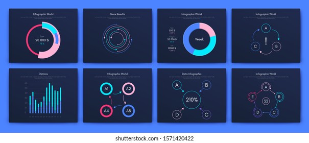 Big set of infographics elements. EPS10. Infographic for brochure, web banner