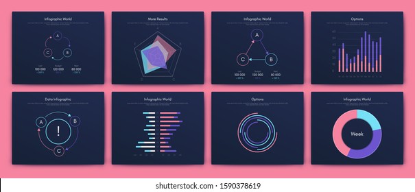 Big set of infographics elements. EPS10. Infographic for brochure, web banner