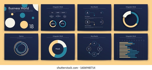 Big set of infographics elements. EPS10. Infographic for brochure, web banner