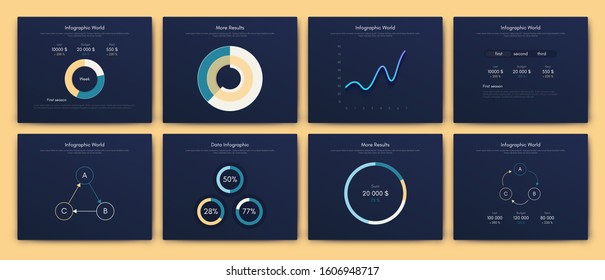 Big set of infographics elements. EPS10. Infographic for brochure, web banner