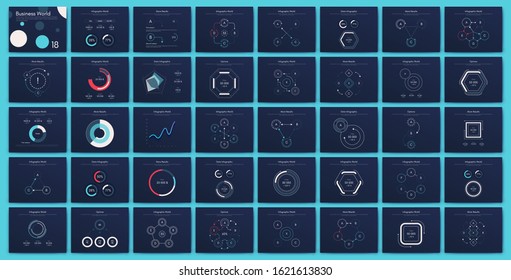 Big set of infographics elements. EPS10. Infographic for brochure, web banner
