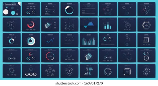 Big set of infographics elements. EPS10. Infographic for brochure, web banner