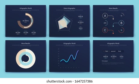 Big set of infographics elements. EPS10. Infographic for brochure, web banner