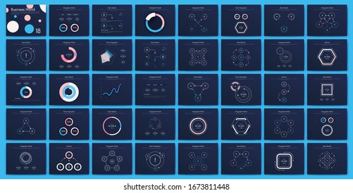 Big set of infographics elements. EPS10. Infographic for brochure, web banner