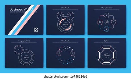 Big set of infographics elements. EPS10. Infographic for brochure, web banner