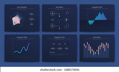 Big set of infographics elements. EPS10. Infographic for brochure, web banner