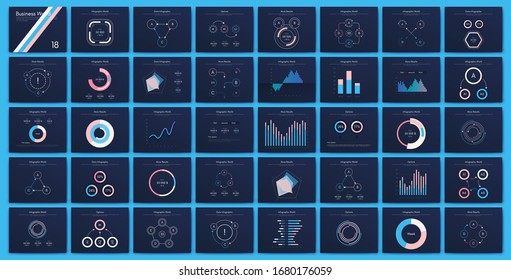 Big set of infographics elements. EPS10. Infographic for brochure, web banner