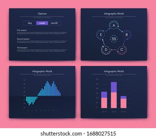 Große Menge an Infografik-Elementen.  EPS10. Infografik für Broschüren, Webbanner