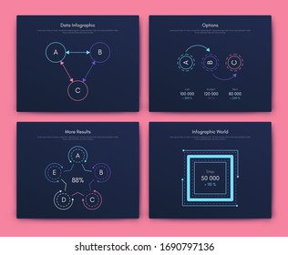 Gran conjunto de elementos de infografía. EPS10. Infografía para folleto, banner web