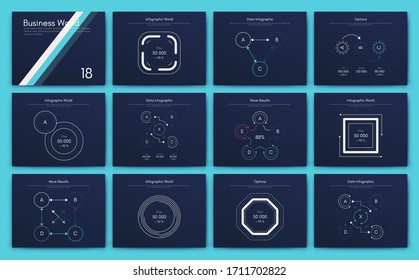 Big set of infographics elements. EPS10. Infographic for brochure, web banner