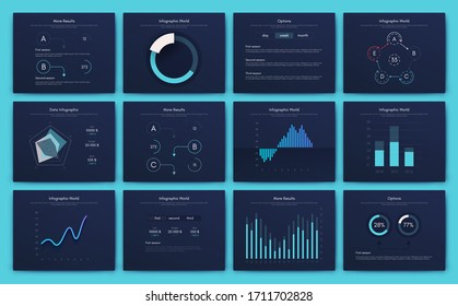 Big set of infographics elements. EPS10. Infographic for brochure, web banner