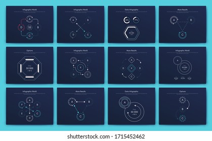 Big set of infographics elements. EPS10. Infographic for brochure, web banner
