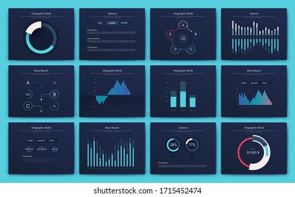 Big set of infographics elements. EPS10. Infographic for brochure, web banner