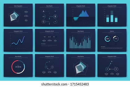 Big set of infographics elements. EPS10. Infographic for brochure, web banner