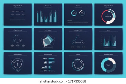 Big set of infographics elements. EPS10. Infographic for brochure, web banner