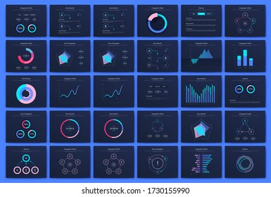 Big set of infographics elements. EPS10. Infographic for brochure, web banner