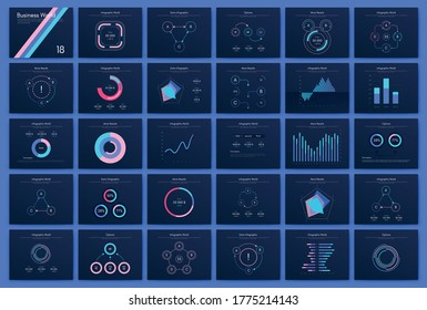 Gran conjunto de elementos de infografía. EPS10. Vector de material. Ilustración del vector
