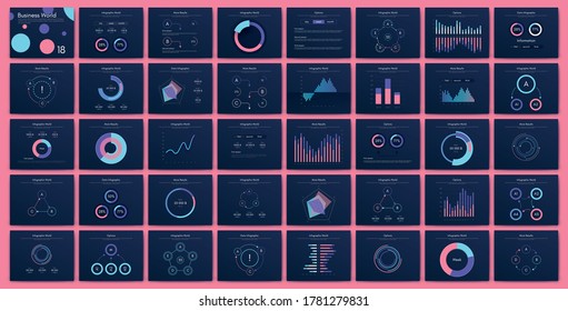 Big set of infographics elements. EPS10. Stock vector. Vector illustration