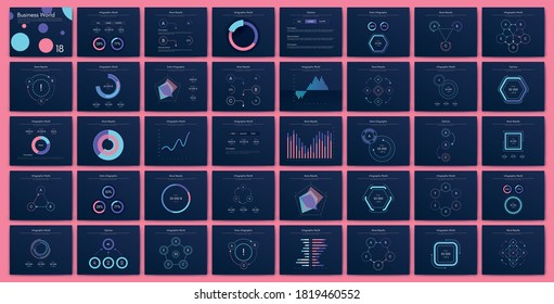 Big set of infographics elements. EPS10. Stock vector. Vector illustration