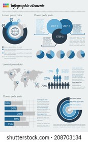 Big set of infographics elements. EPS10.