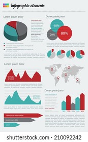 Big set of infographics elements. EPS10.