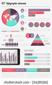 Big set of infographics elements. EPS10.