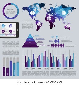 Big set of infographics elements. EPS10.