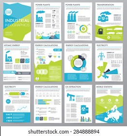 Big set of infographics elements, industrial infographics and Information Graphics. Easy to edit map. Polygonal style. Use in website, flyer, corporate report, presentation, advertising, marketing. A4