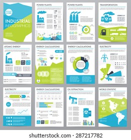Big set of infographics elements, industrial infographics and Information Graphics. Easy to edit map. Polygonal style. Use in website, flyer, corporate report, presentation, advertising, marketing. A4