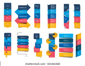 Big set of infographics step by step vertical tables, elements, schedules, banners, charts. - Powered by Shutterstock - Get 15% off with code: PIKWIZARD15