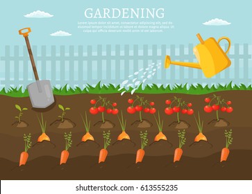 Big set infographics vector farm elements and ecology cartoon gardening of background