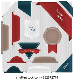 Big set of labels, bookmarks, tags, badge.