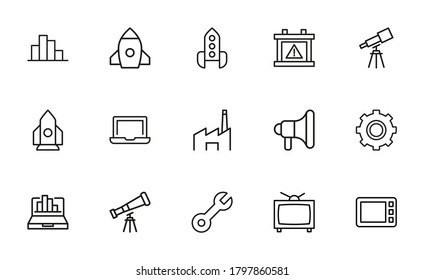 Big set of labor line icons. Vector illustration isolated on a white background. Premium quality symbols. Stroke vector icons for concept or web graphics. Simple thin line signs.