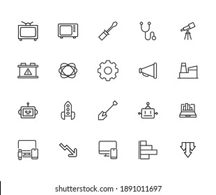 Big set of labor line icons. Vector illustration isolated on a white background. Premium quality symbols. Stroke vector icons for concept or web graphics. Simple thin line signs.