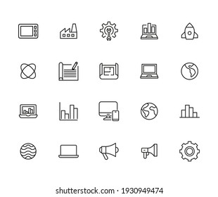 Big set of labor line icons. Vector illustration isolated on a white background. Premium quality symbols. Stroke vector icons for concept or web graphics. Simple thin line signs.