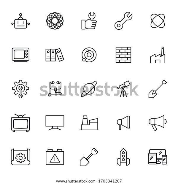 Big set\
of labor line icons. Vector illustration isolated on a white\
background. Premium quality symbols. Stroke vector icons for\
concept or web graphics. Simple thin line signs.\

