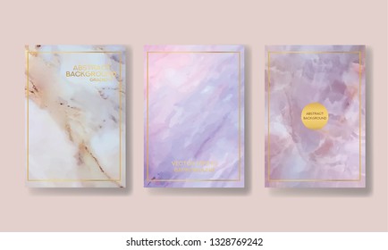 the big set of liquid marble with gold. flyer, business card, flyer, brochure, poster, for printing. trend vector