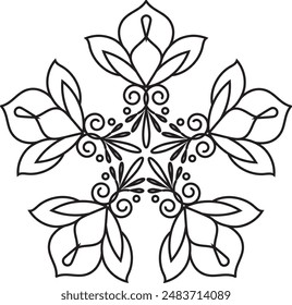 Big set of Mehndi flower patterns for Henna drawing and tattoo. Decoration in ethnic oriental, Indian style. for fabric printing, wrapping paper