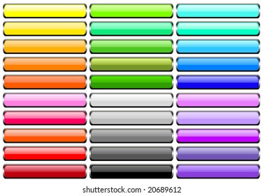 Big set of metal buttons