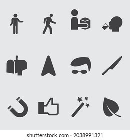 Big Set of Miscellaneous Lifestyle Line Icons. Editable Stroke. Finger Touch, Smartphone, Trade, Courier, Bicycle, Seagull, Happy Face.  Miscellaneous icon design - Shutterstock ID 2038991321