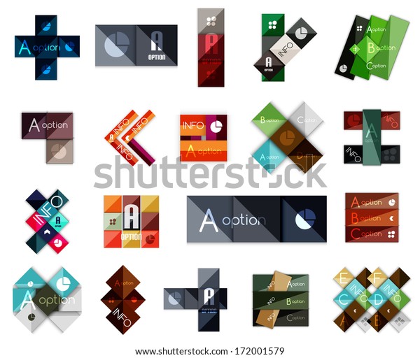 Big Set Modern Business Square Templates Stock Image Download Now