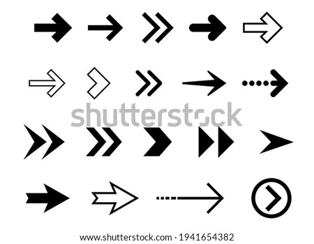 A big set of modern vector arrows. Nice and simple collection of signs and symbol. Pixel perfect UX UI