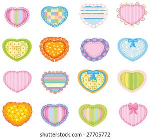 Big set of pretty hearts.