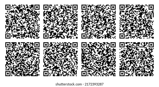 Big Set Qr Codes Sample Vector Stock Vector (Royalty Free) 2172393287 ...