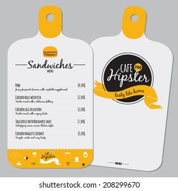 Big set of restaurant and cafe menu design, template design in vector. Cooking frames, labels and graphic elements in hipster style design. Vintage-styled illustration. Fast Food.