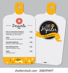 Big set of restaurant and cafe menu design, template design in vector. Cooking frames, labels and graphic elements in hipster style design. Vintage-styled illustration. Fast Food.