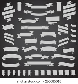 big set of ribbons vector perfect templates for your design