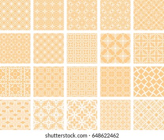 big set of seamless geometric ornament. vector illustration