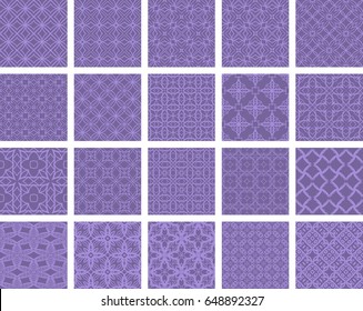 big set of seamless geometric ornament. vector illustration